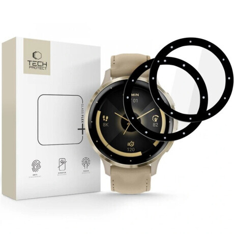 Tech-Protect Glass Flex 2x ochranné sklo na Garmin Venu 3S, čierne