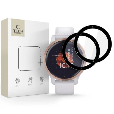 Tech-Protect Glass Flex 2x ochranné sklo na Garmin Venu 2S, čierne