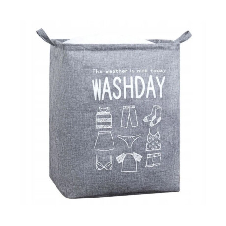Livefy kôš na bielizeň Washday 50x40x50 cm, sivý