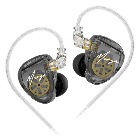 KZ Merga dynamické HiFi slúchadlá do uší, strieborné