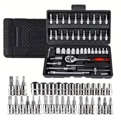 MG Socket Wrenches sada nástrčných kľúčov 46ks, čierna