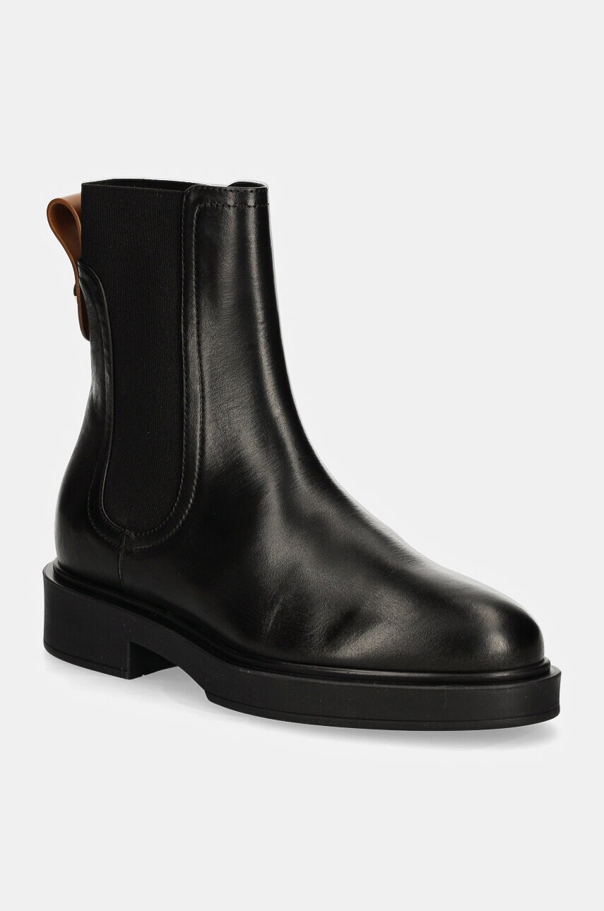 Kožené topánky chelsea Furla Sfera Chelsea Boot dámske, čierna farba, na platforme, YI53CIT BX3479 3379S
