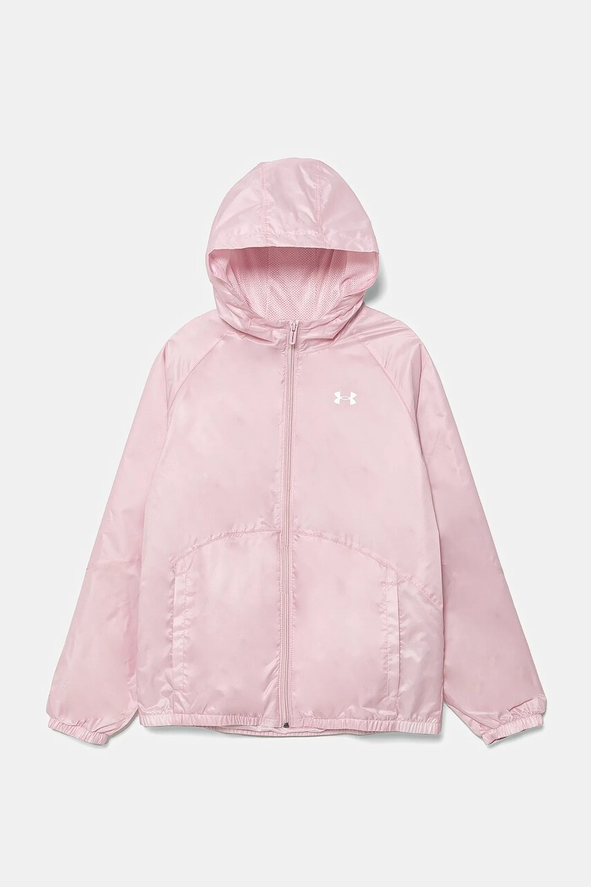 Detská bunda Under Armour SPORT WINDBREAKER JKT ružová farba, 1384206