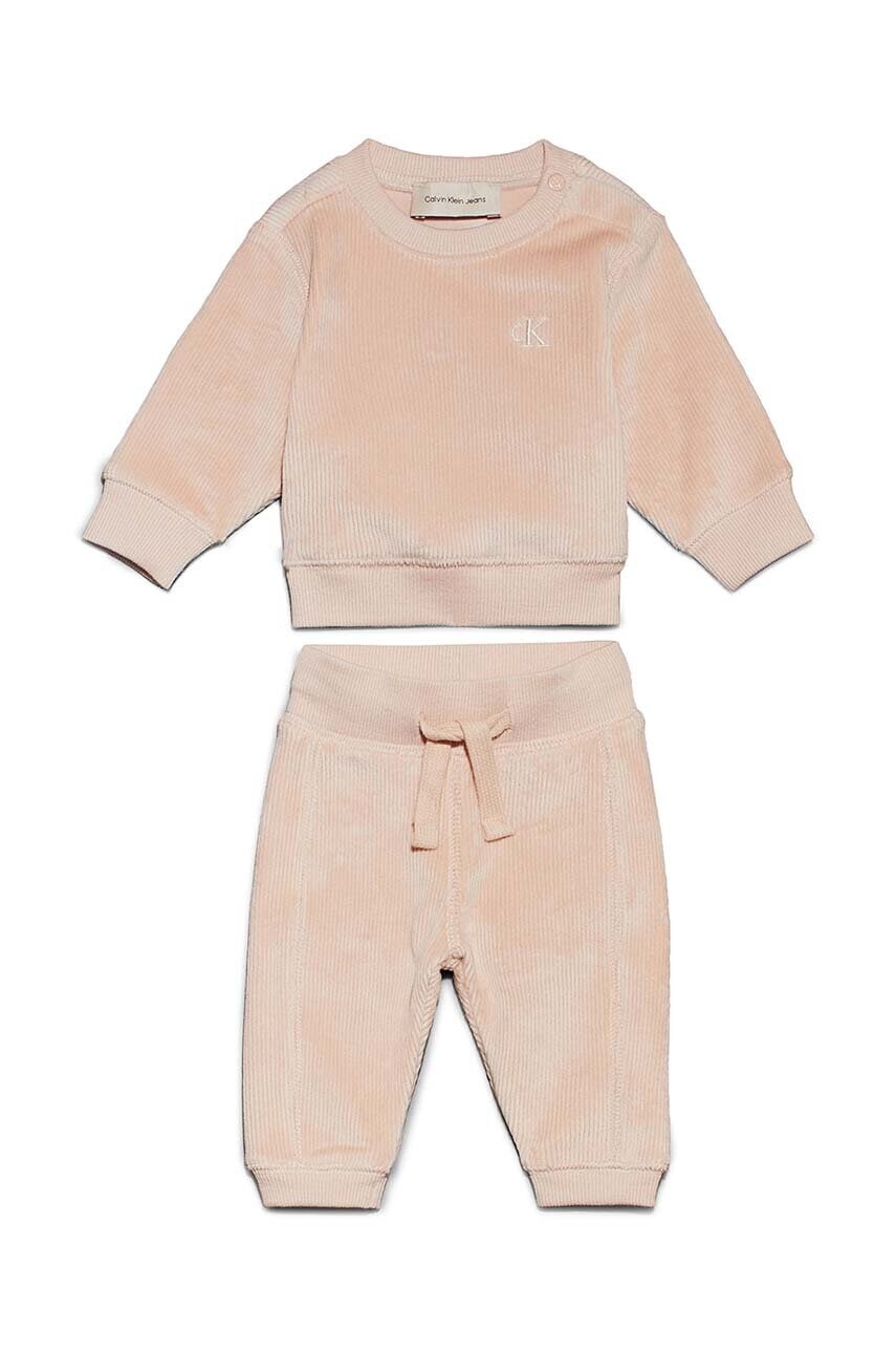 Sada pre bábätká Calvin Klein Jeans ružová farba, IN0IN00236