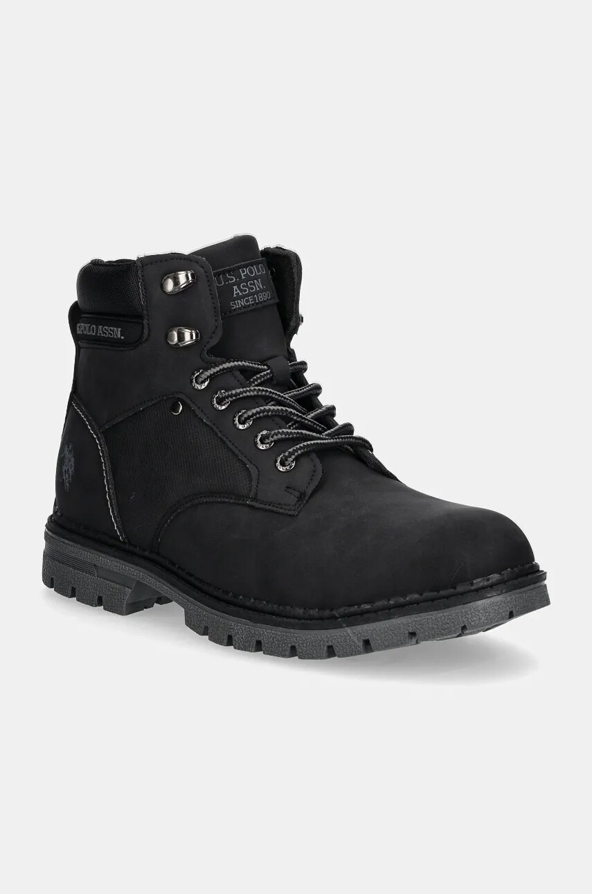 Topánky U.S. Polo Assn. OHIO pánske, čierna farba, OHIO002M/DU1