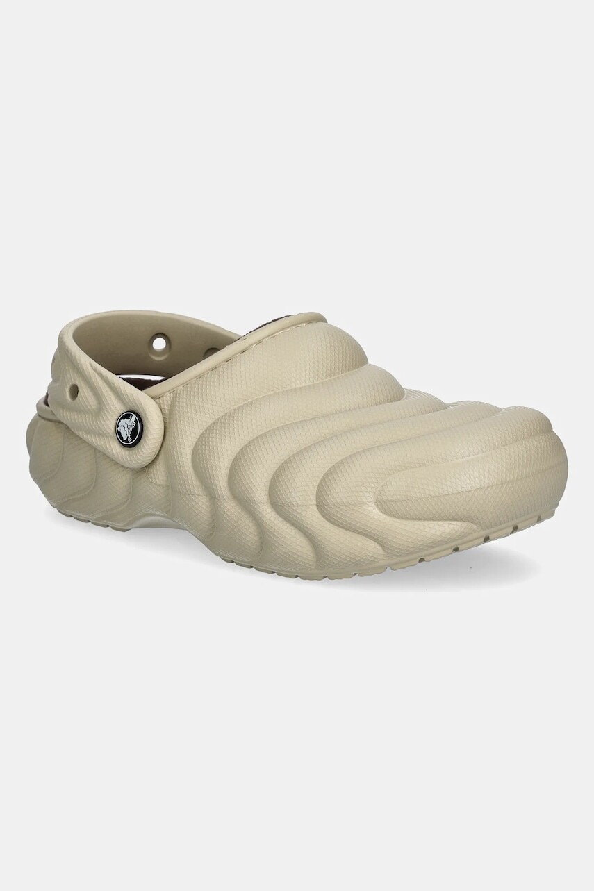 Papuče Crocs Classic Lined Overpuff Clog žltá farba, 210059