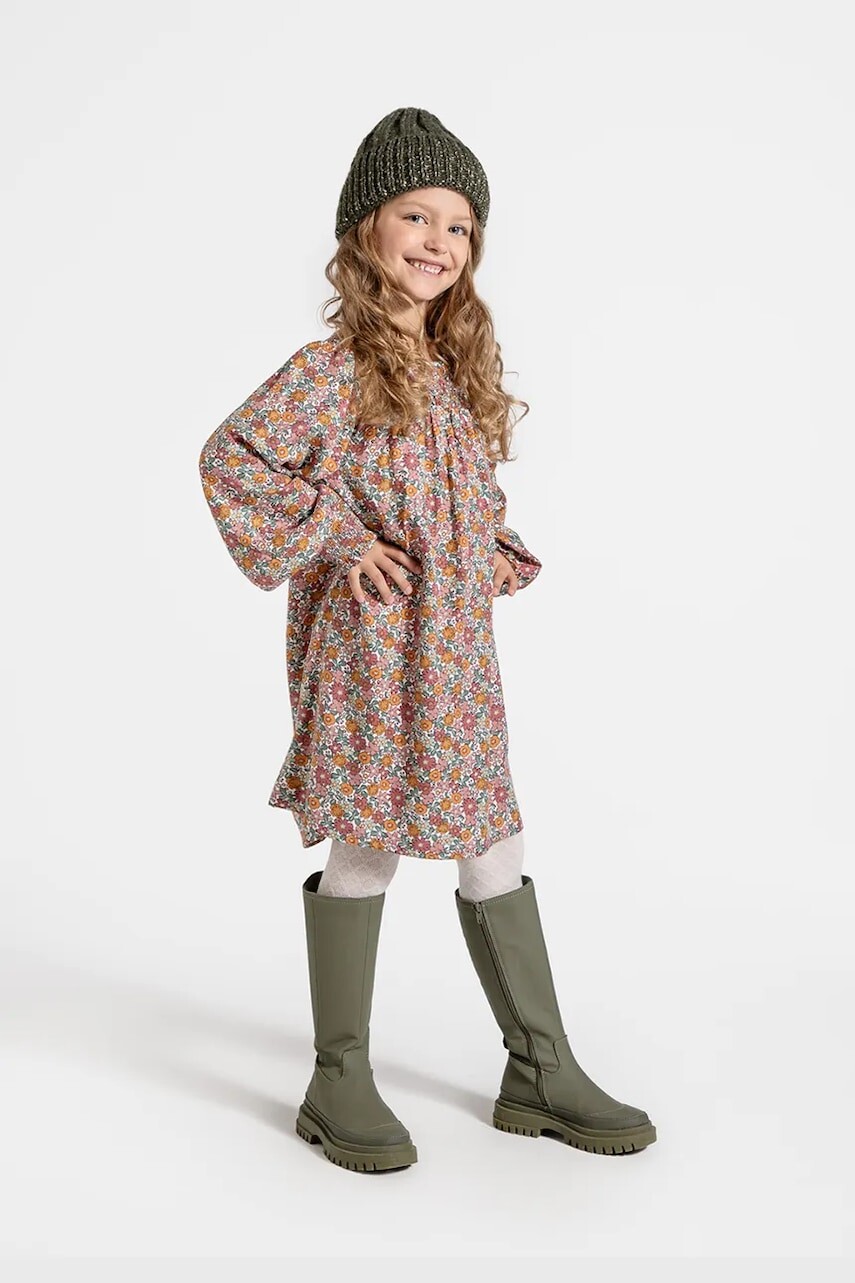 Dievčenské šaty Coccodrillo biela farba, mini, áčkový strih, RODEO GIRL KIDS