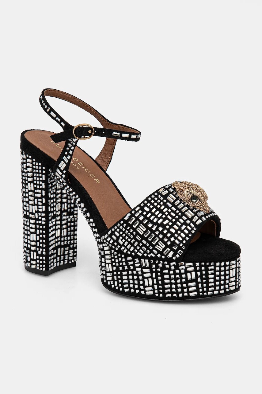 Sandále Kurt Geiger London Kensington Platform Sdl čierna farba, 9798809999