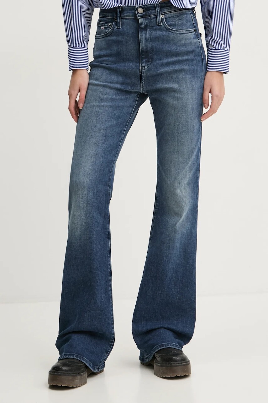 Rifle Tommy Jeans dámske, vysoký pás, DW0DW19756