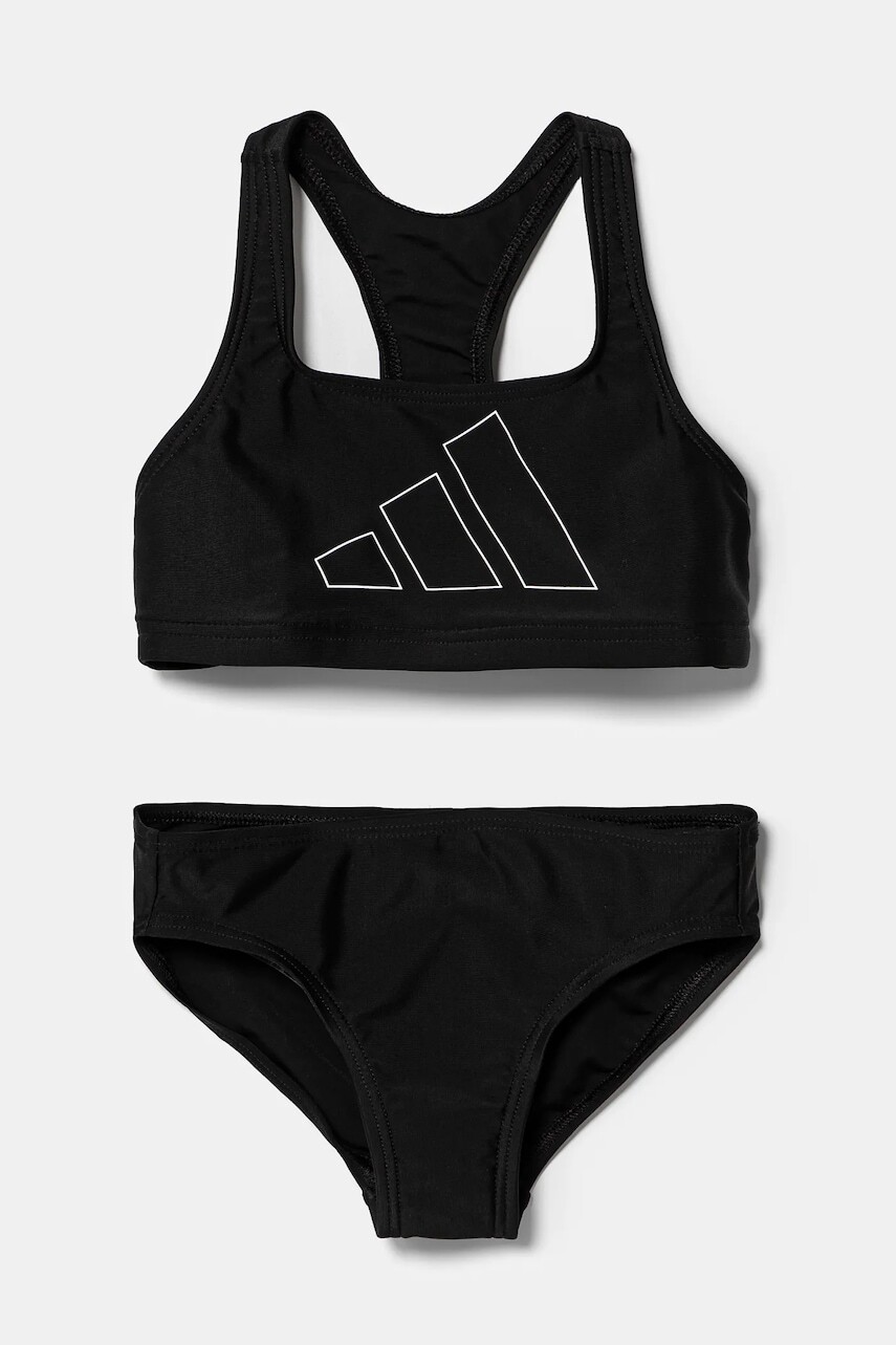Dvojdielne detské plavky adidas Performance čierna farba, JJ0433