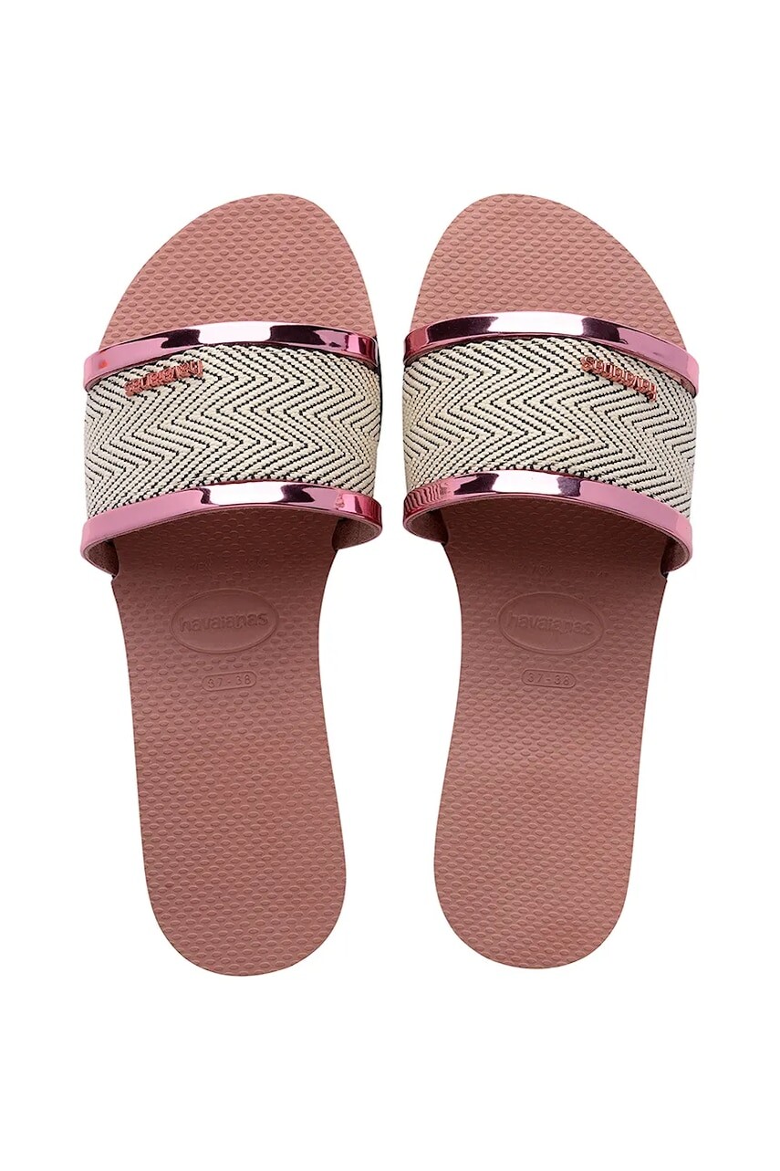 Šľapky Havaianas YOU TRANCOSO PREMIUM dámske, ružová farba, 4146063-3544
