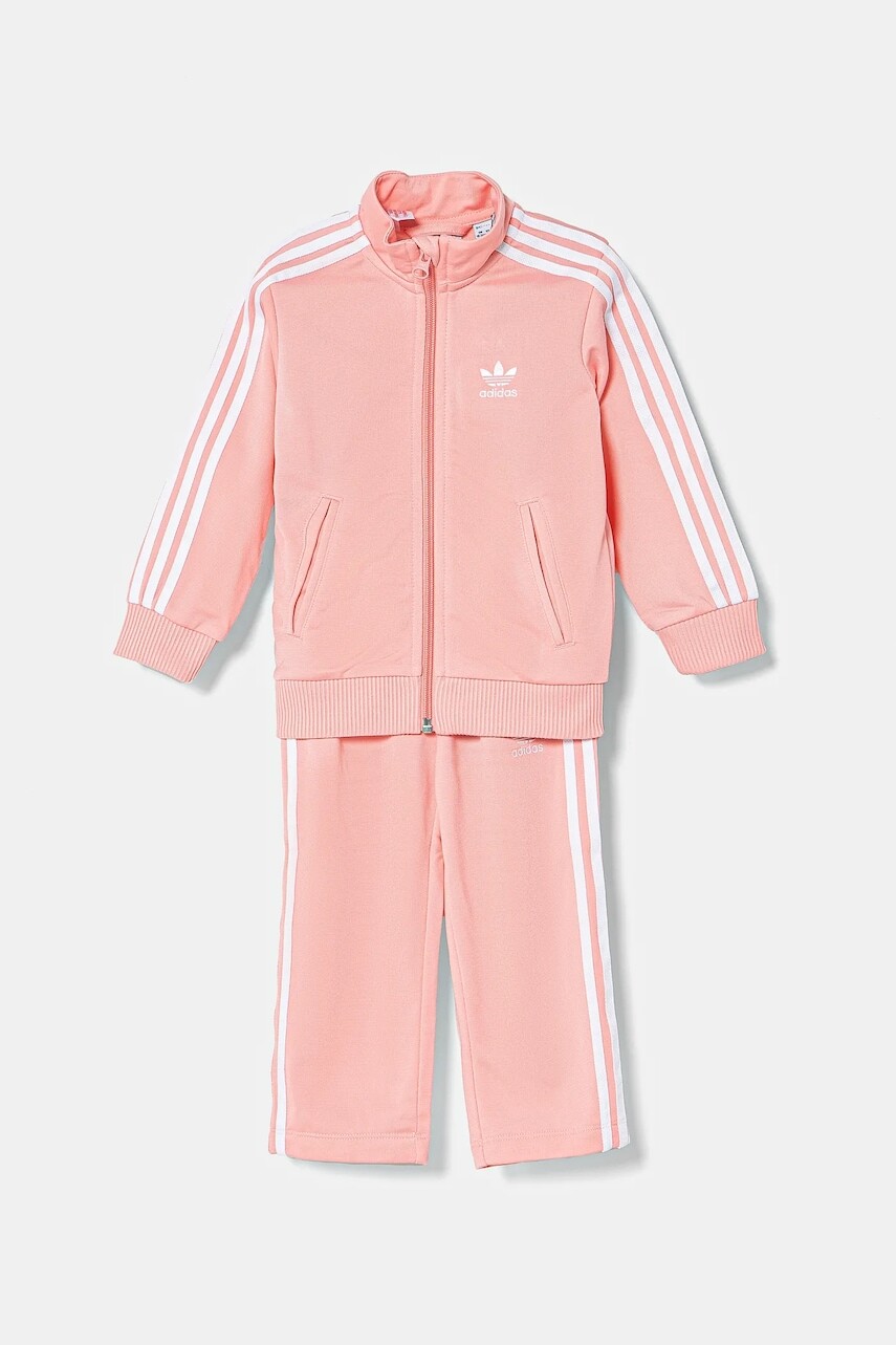 Detská tepláková súprava adidas Originals ružová farba, JC6502