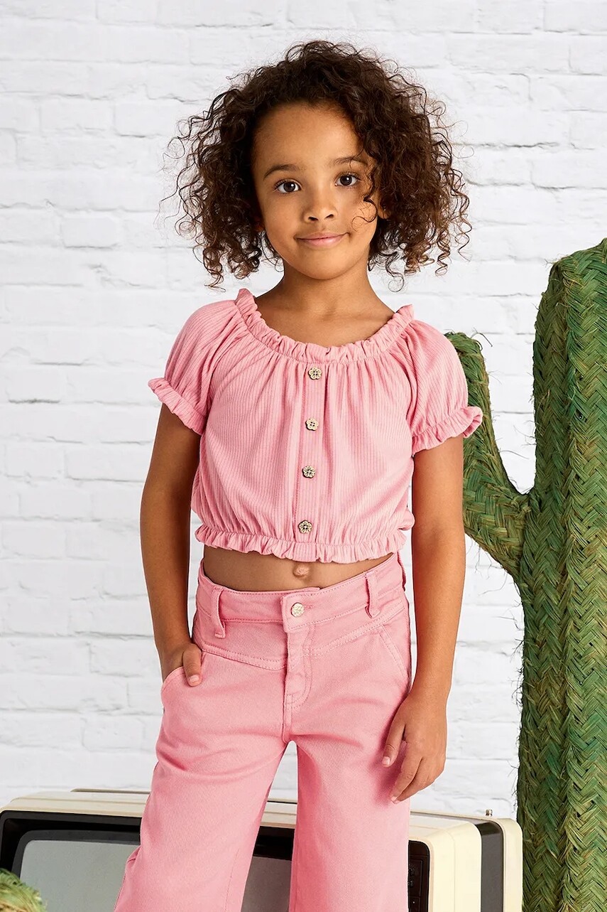 Detská blúzka Mayoral ružová farba, jednofarebná, 3008