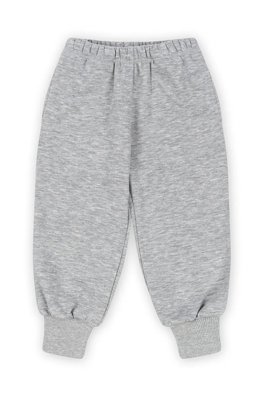 Detské tepláky Konges Sløjd LOU SWEAT PANTS OCS šedá farba, vzorované, KS102593