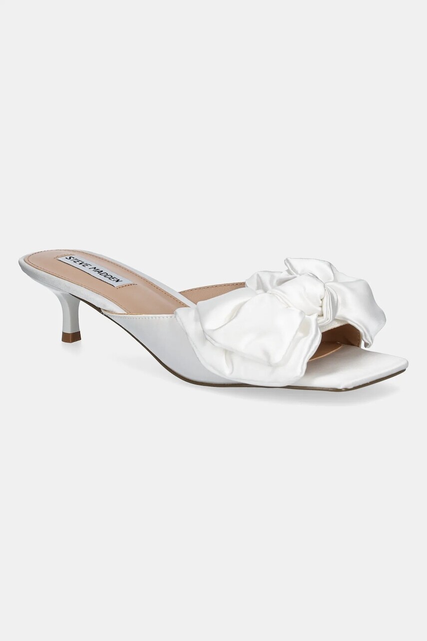 Šľapky Steve Madden Kit dámske, biela farba, na vysokom podpätku, SM11003719