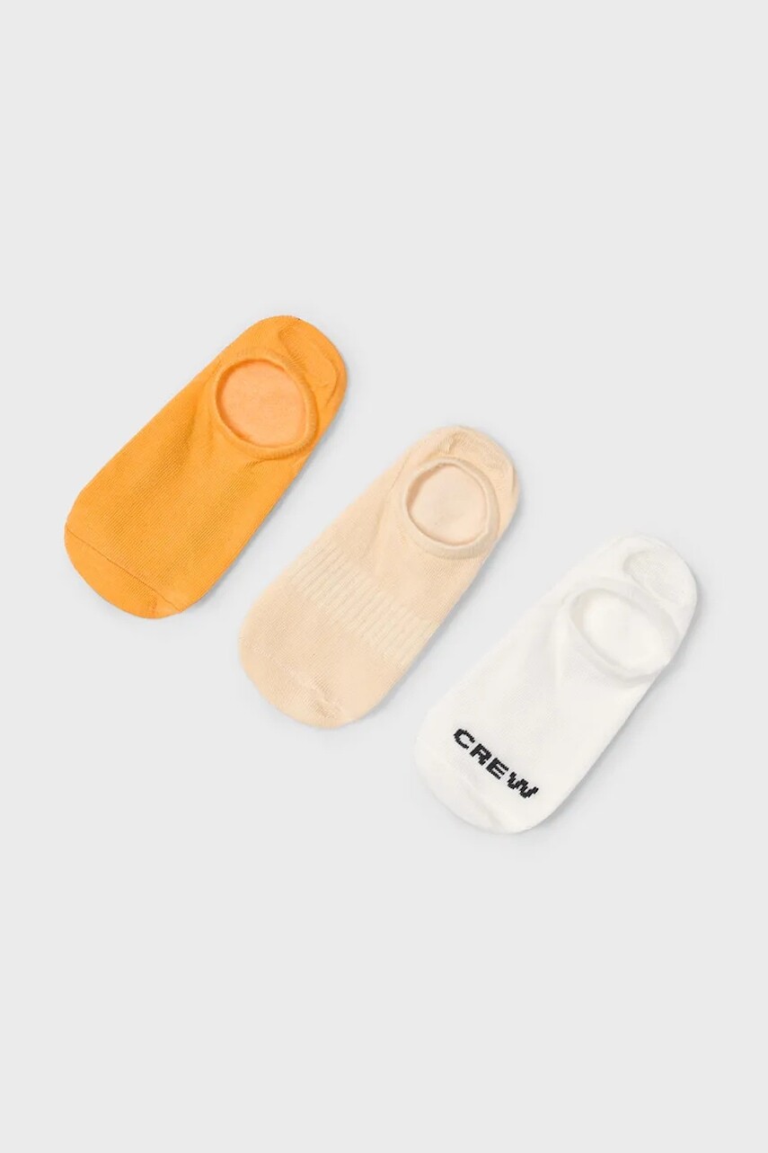 Detské ponožky Mayoral 3-pak oranžová farba, 10910