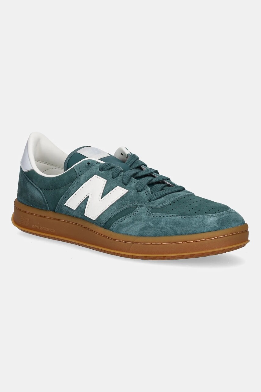Semišové tenisky New Balance CT500 zelená farba, CT500AA
