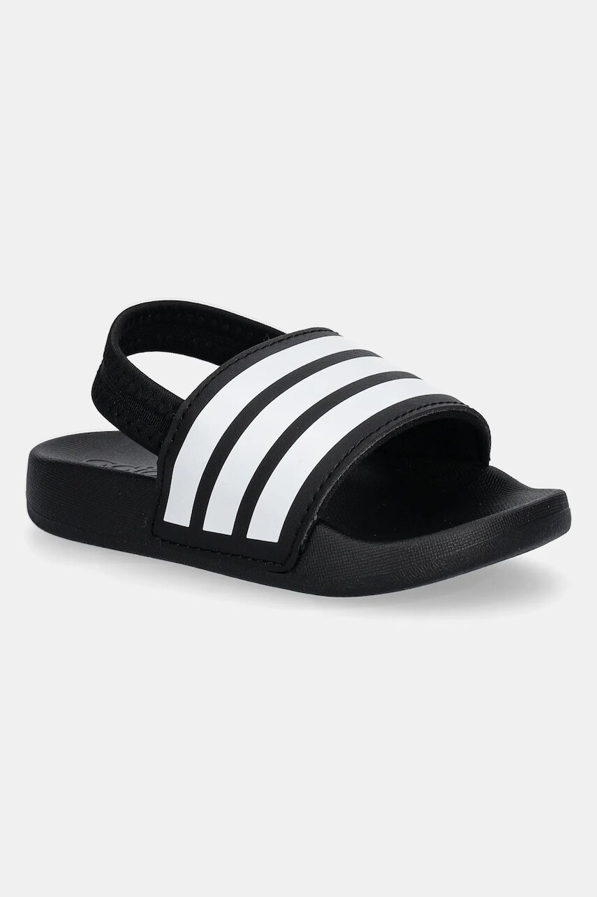 Detské šľapky adidas ADILETTE ESTRAP čierna farba, JR5323