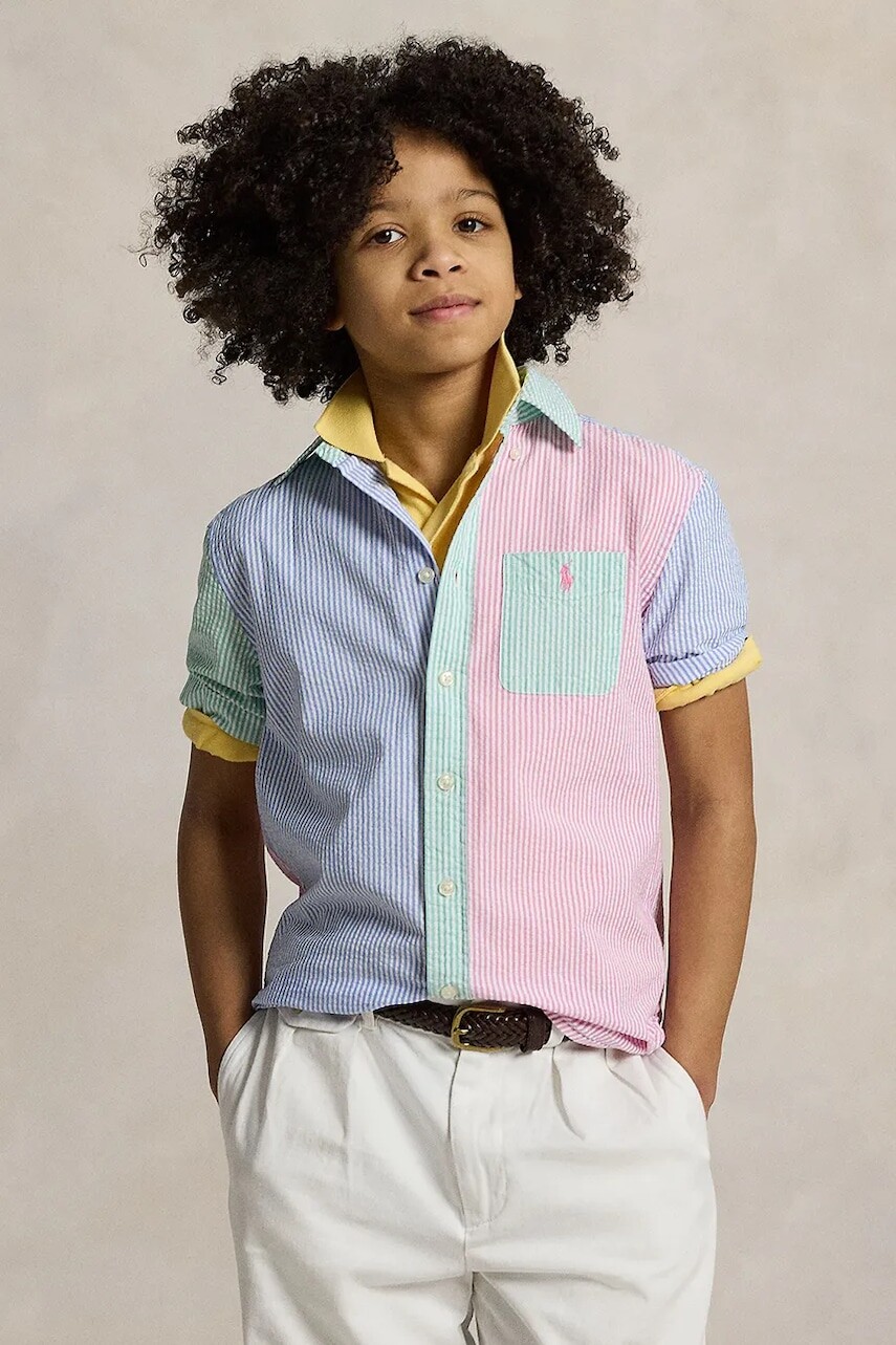 Detská bavlnená košeľa Polo Ralph Lauren 323964691001