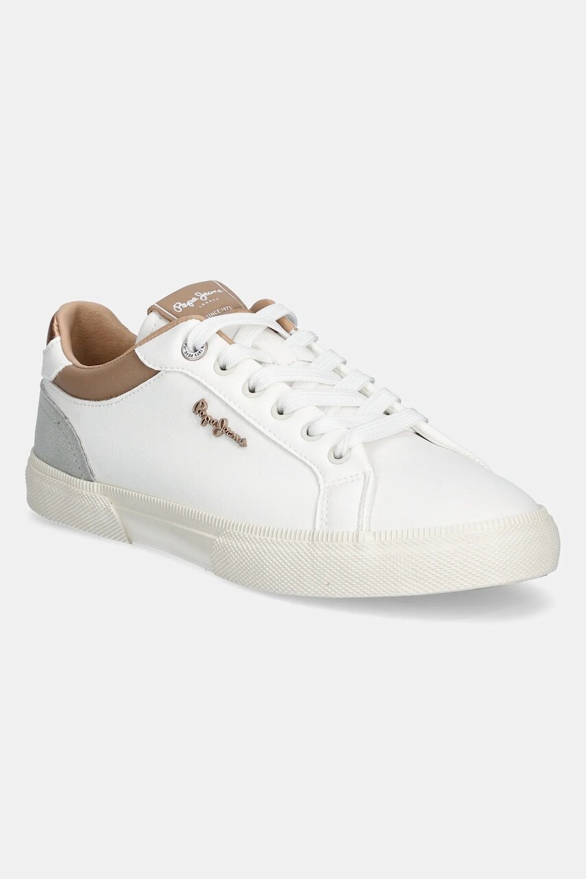 Tenisky Pepe Jeans KENTON COURT W dámske, hnedá farba, PLS31588
