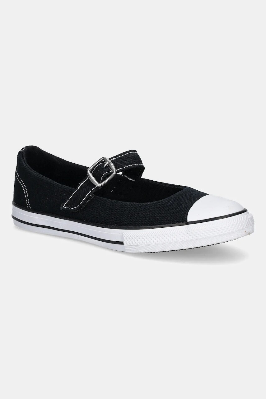 Detské tenisky Converse Chuck Taylor All Star Dainty Mary Jane čierna farba, A12729C