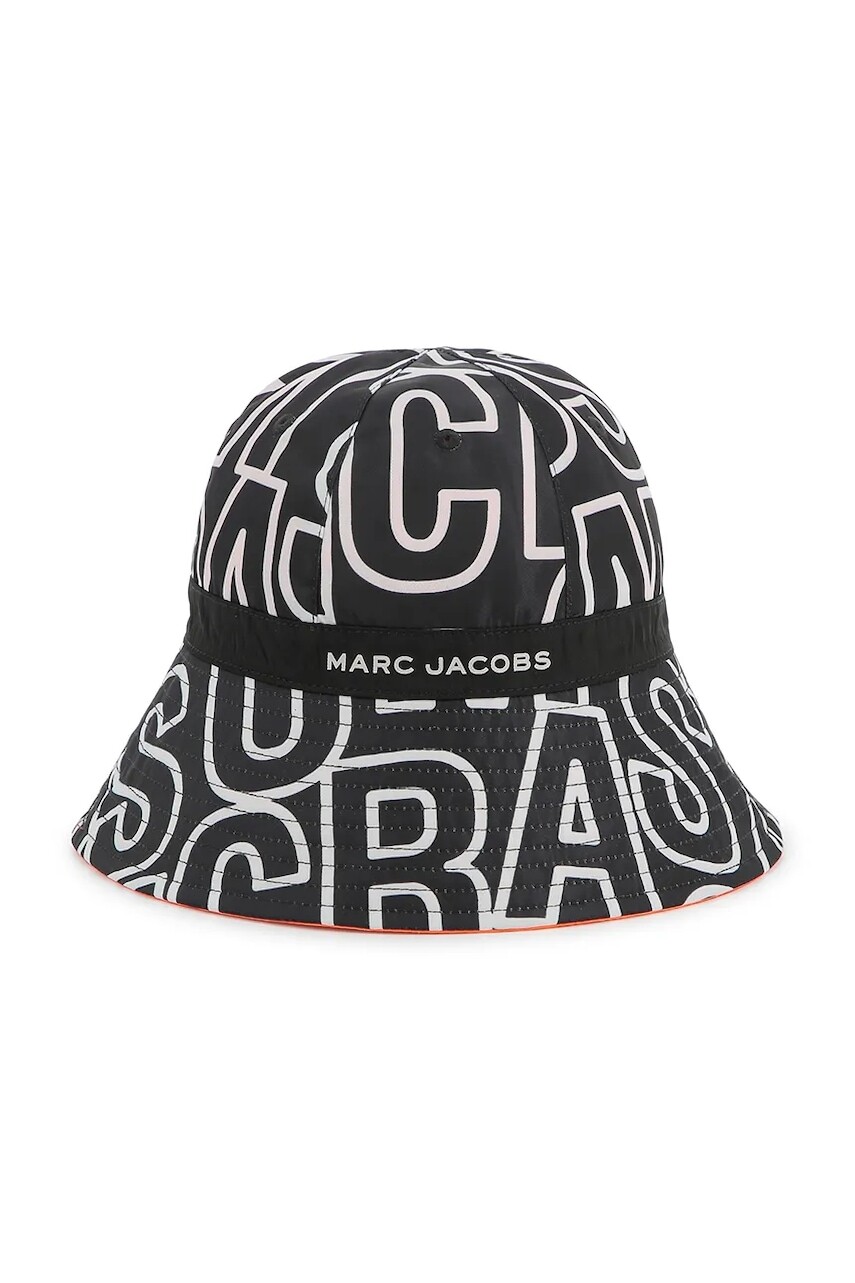Detský obojstranný klobúk Marc Jacobs čierna farba, W60414
