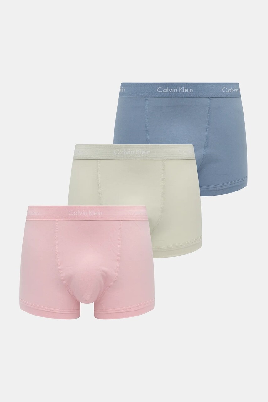 Boxerky Calvin Klein Underwear 3-pak ružová farba, 0000U2662G