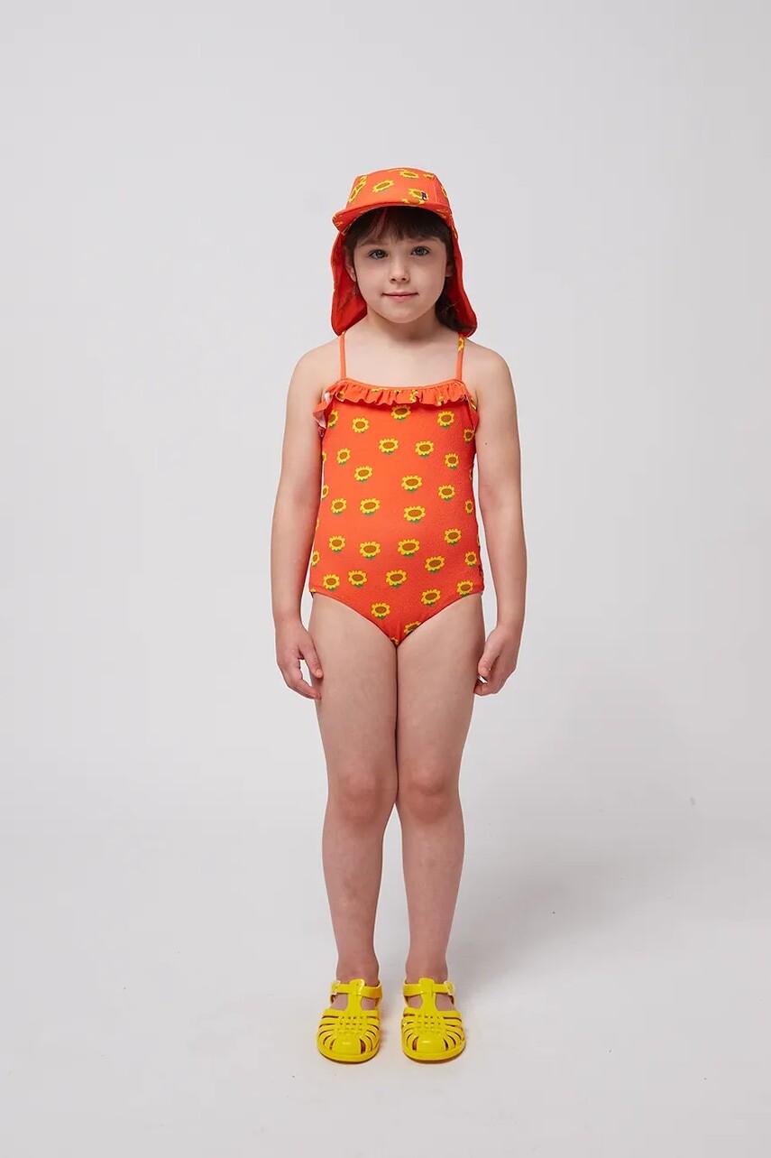 Jednodielne detské plavky Bobo Choses Sunflower oranžová farba, 125AC114