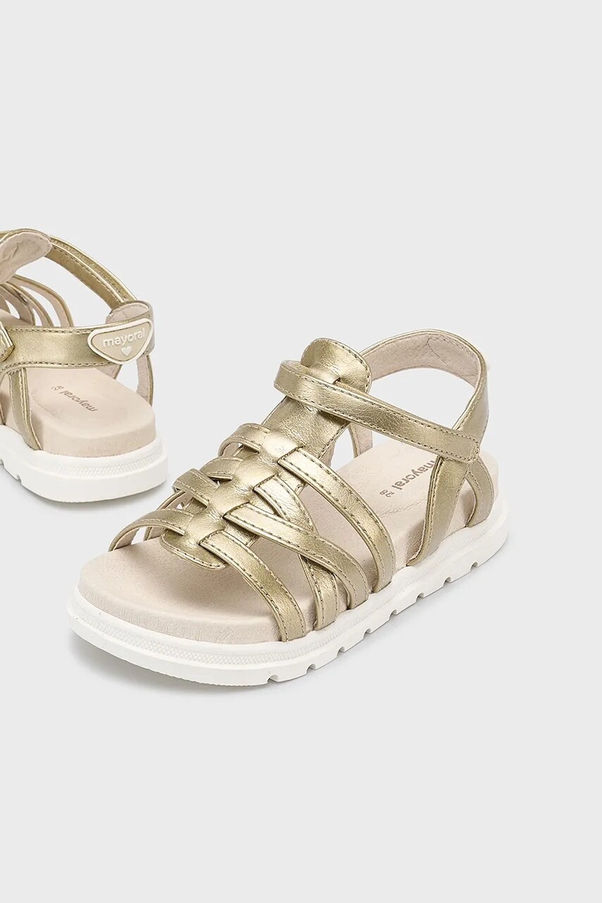 Detské sandále Mayoral zlatá farba, 45633