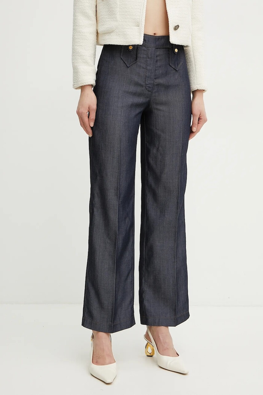 Nohavice Marciano Guess NAOMI dámske, široké, vysoký pás, 5GGB27 7295A