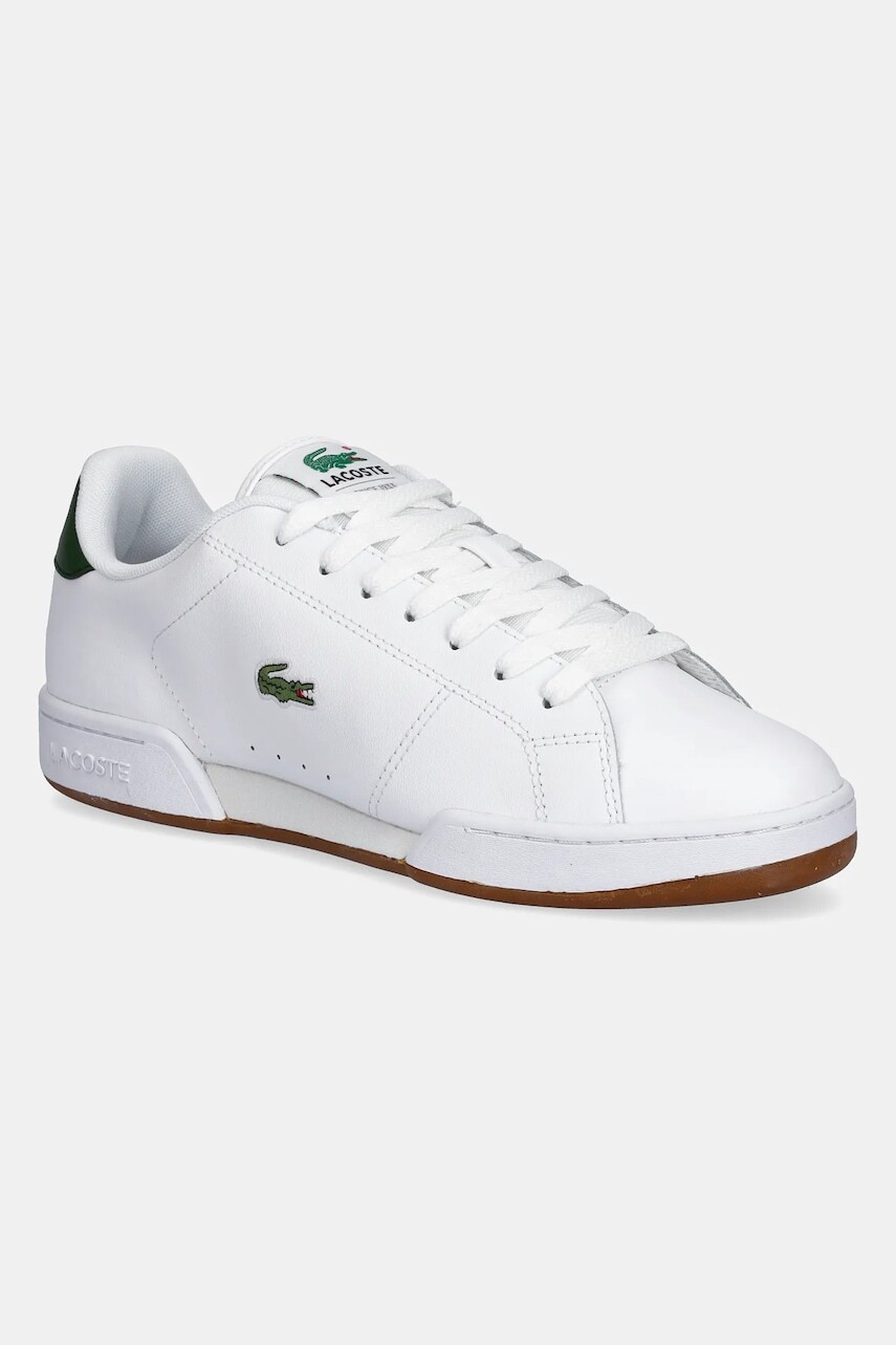 Kožené tenisky Lacoste CARNABY CUP pánske, biela farba, 49SMA0036