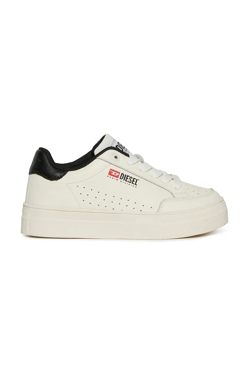 Detské kožené tenisky Diesel VANEELA S-VANEELA VTG SNEAKERS biela farba, BC0562
