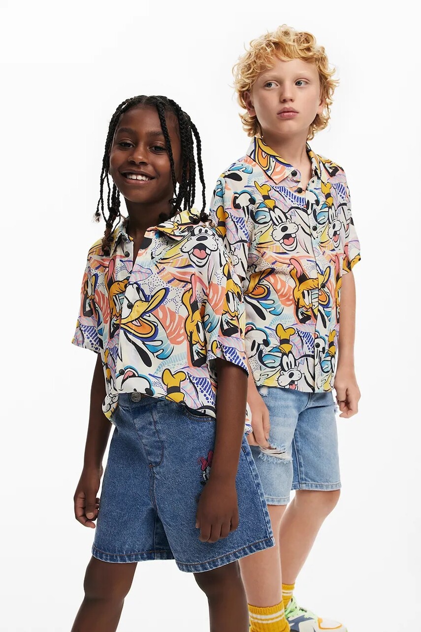 Detská košeľa Desigual žltá farba, 25SBCW02