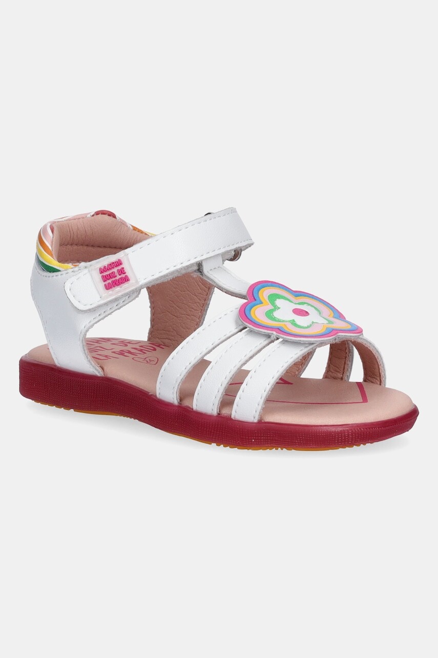 Detské kožené sandále Agatha Ruiz de la Prada biela farba, 252963
