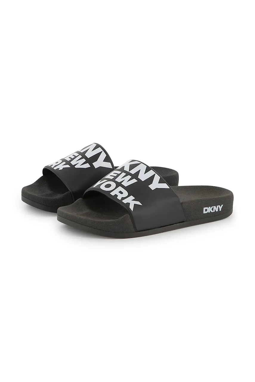 Detské šľapky Dkny čierna farba, D62086