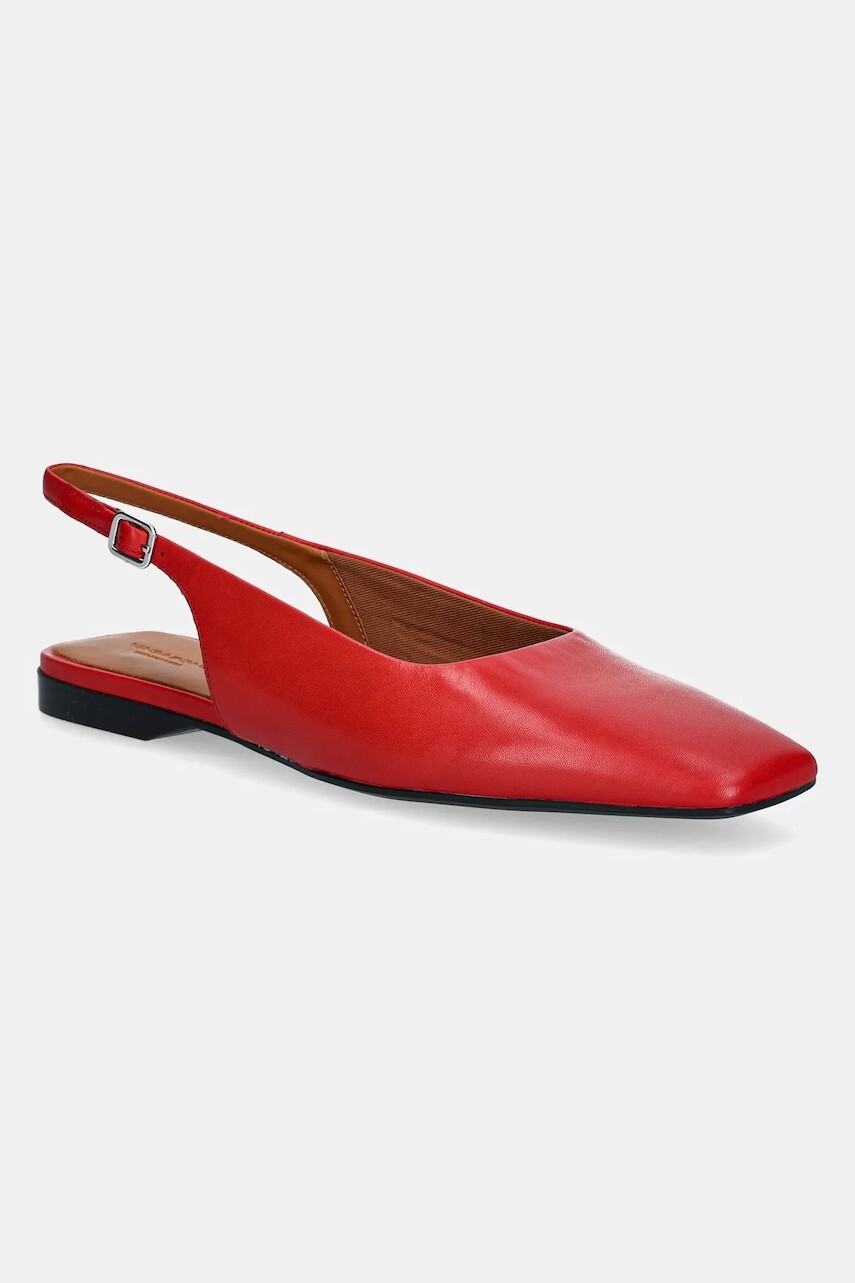 Kožené balerínky Vagabond Shoemakers DELIA červená farba, 5907-201-48