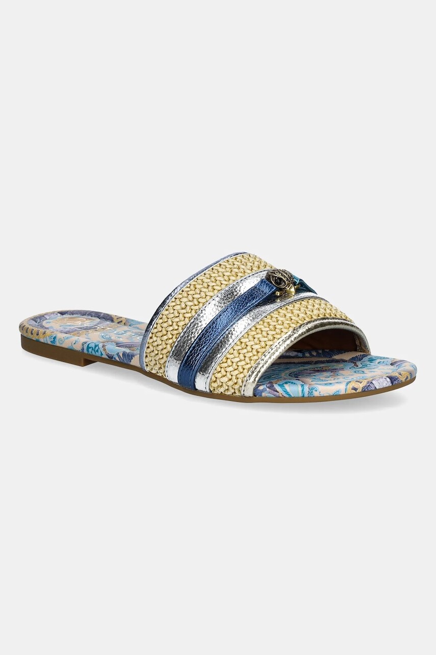 Šľapky Kurt Geiger London Southbank Flat Sandal dámske, zlatá farba, 2025249689