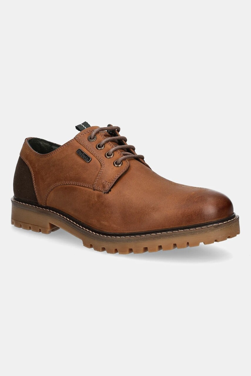 Poltopánky Barbour Sandstone pánske, hnedá farba, MFO0714TA52
