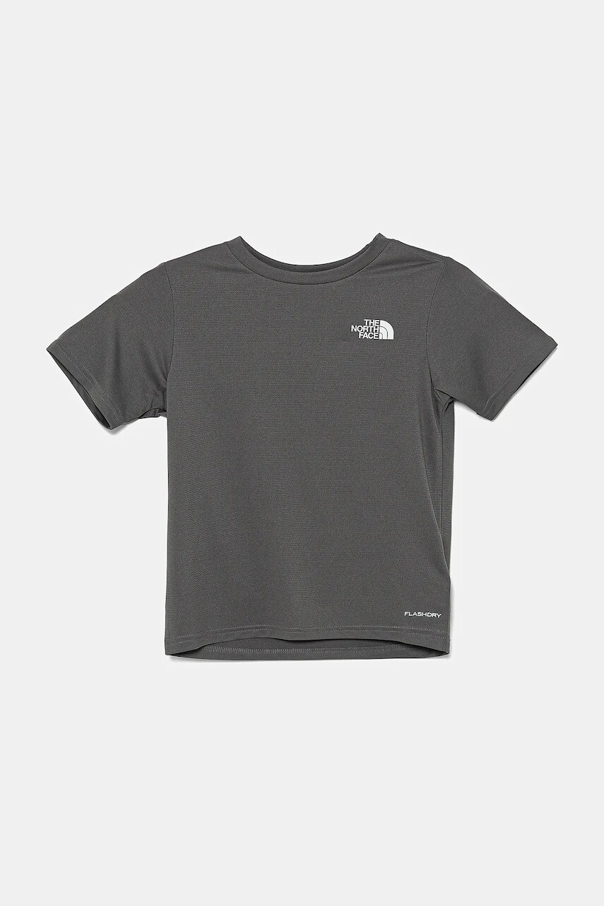 Detské tričko The North Face TEEN NEW 24/7 SS TEE šedá farba, s potlačou, NF0A8DF20UZ1