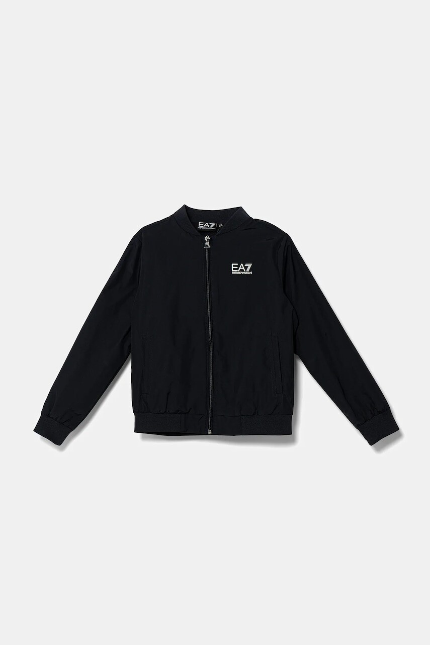 Detská bunda bomber EA7 Emporio Armani tmavomodrá farba, 7B000033 AF12873