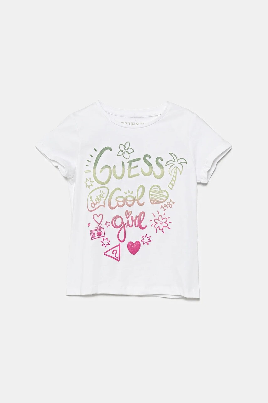 Detské tričko Guess biela farba, K5GI09 K6YW4