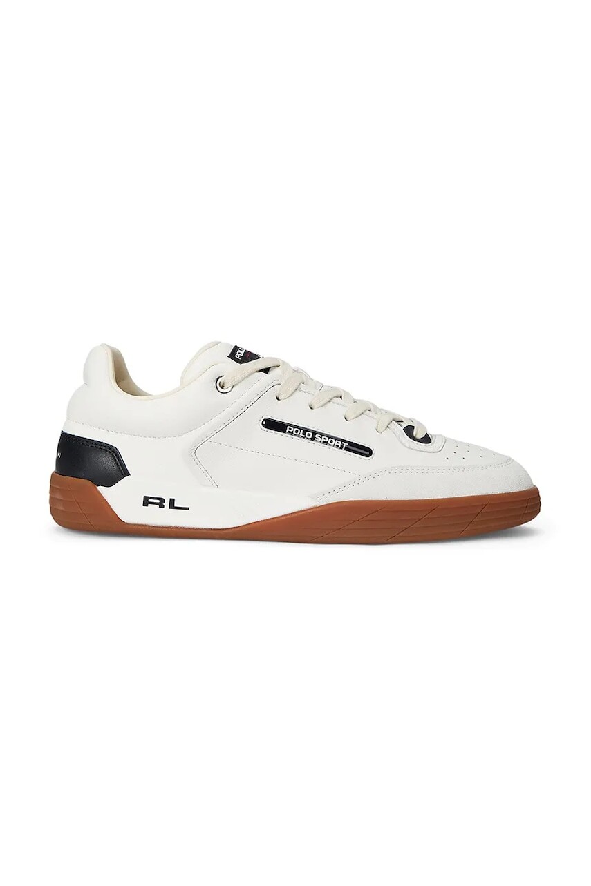 Kožené tenisky Polo Ralph Lauren Ps 150 pánske, biela farba, 809961160001