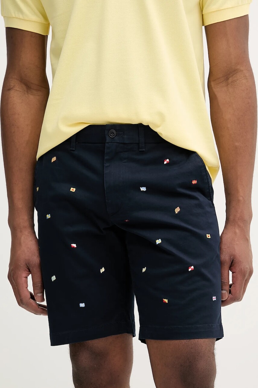 Šortky Tommy Hilfiger pánske, tmavomodrá farba, MW0MW38846