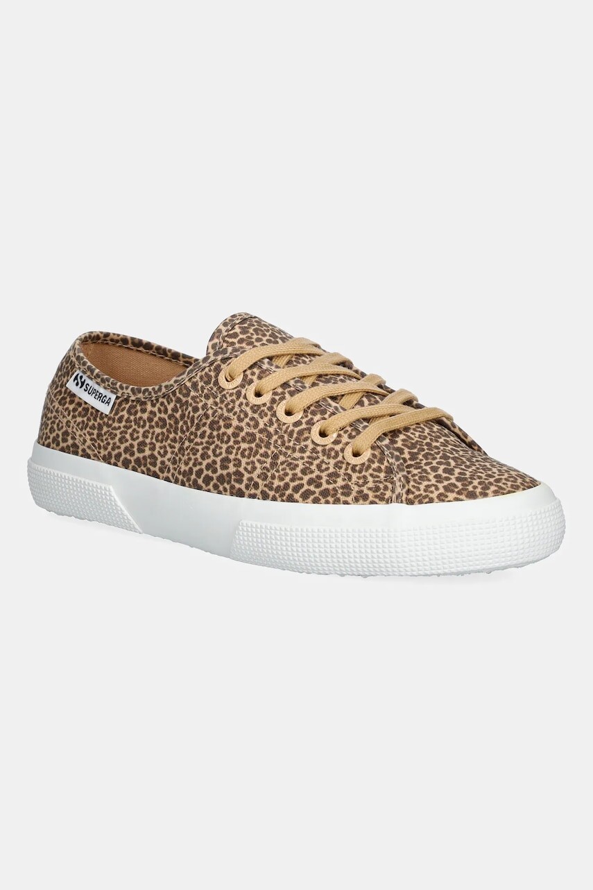 Tenisky Superga MICRO LEOPARD PRINT LEGGE hnedá farba, S6135MW