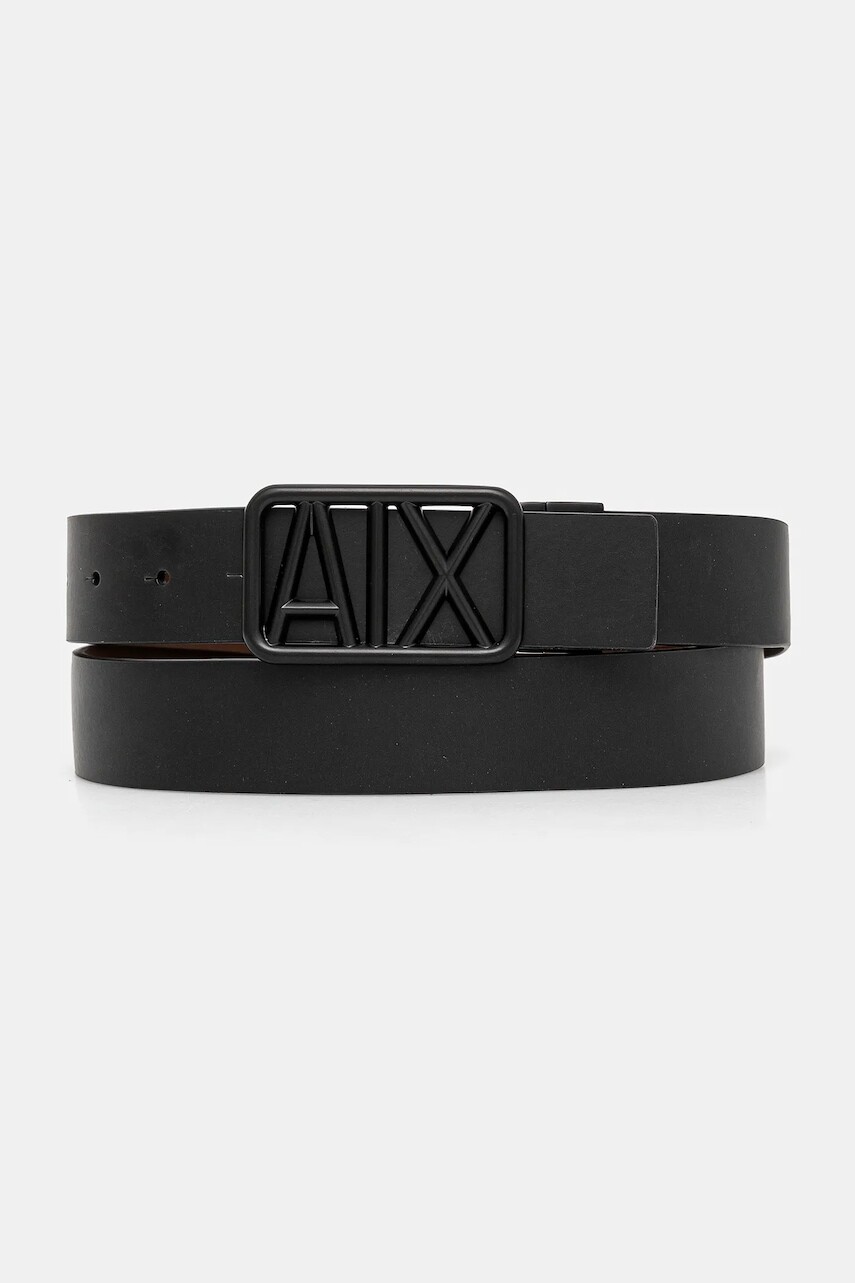 Opasok Armani Exchange čierna farba, XM001006 AF13931