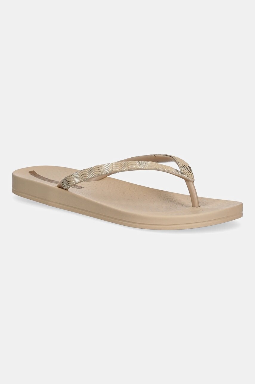 Šľapky Ipanema MESH IX FEM béžová farba, na plochom podpätku, 83651-BB808
