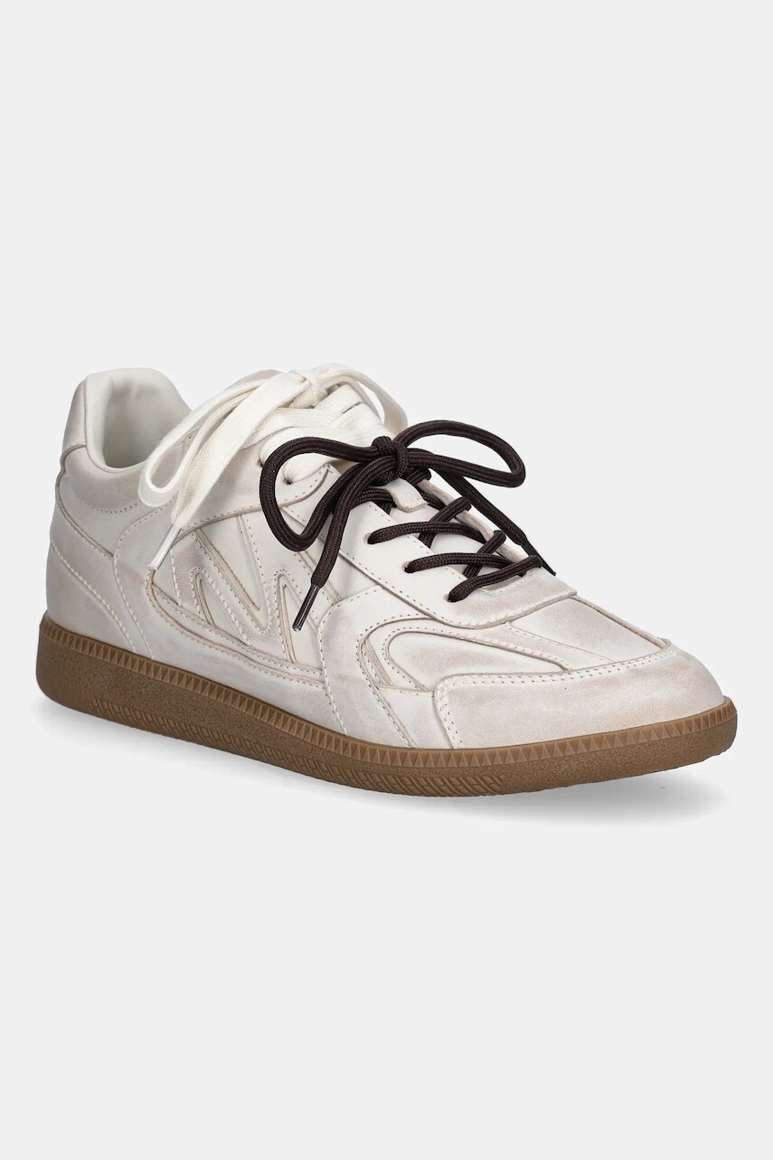 Kožené tenisky Miss Sixty béžová farba, 6S2QJ86700