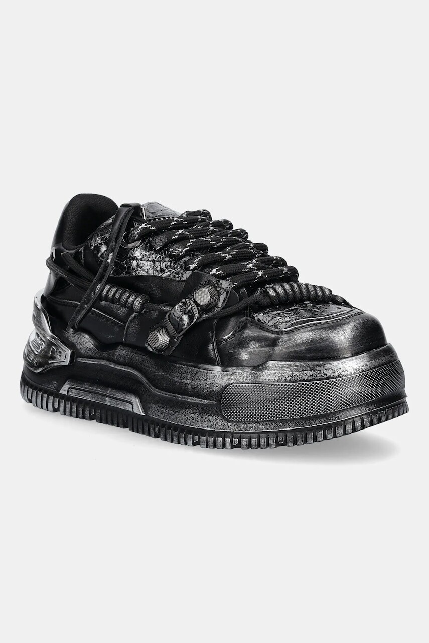Tenisky Koi Footwear Metamorphosis Distressed Platoform čierna farba, TT01