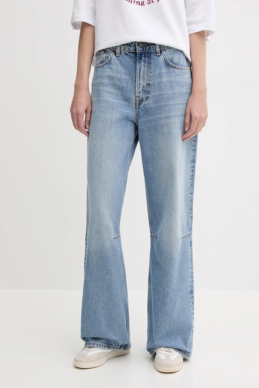 Rifle Fiorucci Light Blue Baggy Jeans vysoký pás, W02SMDJE181DN01DN01