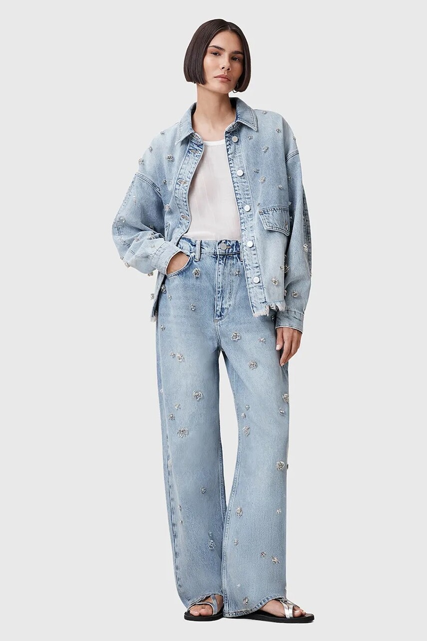 Rifle AllSaints BLAKE vysoký pás, W072EC